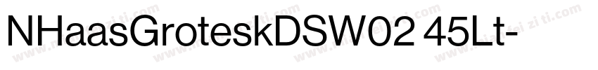 NHaasGroteskDSW02 45Lt字体转换